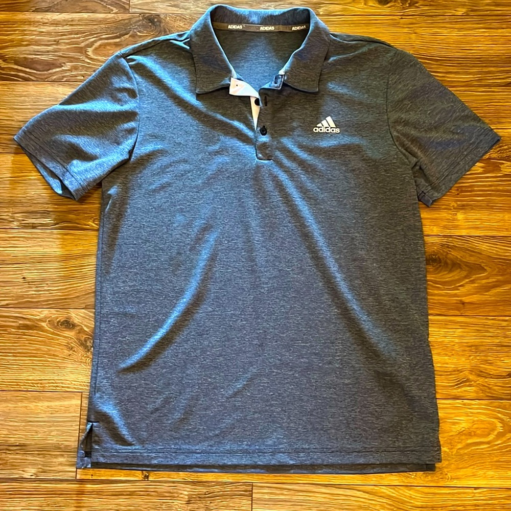 adidas Blue Golf Shirt